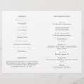 Romantic Rose Frame Elegant Wedding Paper Program | Zazzle