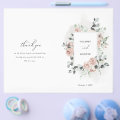 Romantic Rose Frame Elegant Wedding Paper Program | Zazzle