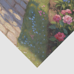 Romantic Rose Garden Arch Decoupage Tissue Paper