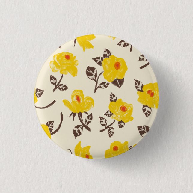 Romantic Rose Garden Button (Front)