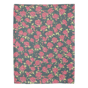 Romantic Rose Garden Duvet Cover