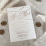 Romantic Rose Gold Foil | Blush Mr & Mrs Wedding Foil Invitation