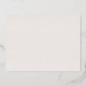 Romantic Rose Gold Foil | Blush Thank You Card (Back)