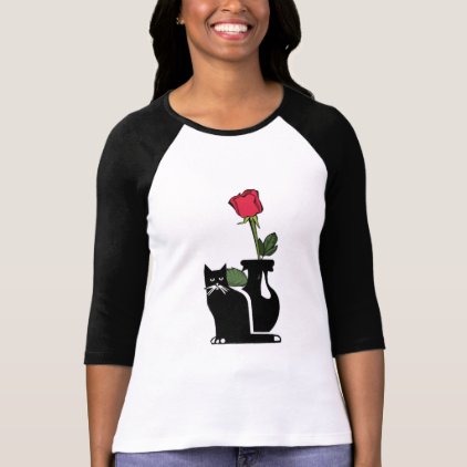 Romantic Rose Kitty T-Shirt