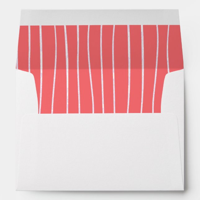 Romantic Rose | Monogram Wedding Envelopes (Back (Bottom))