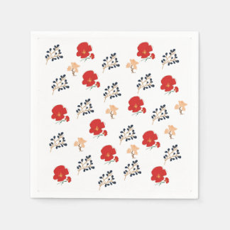 Romantic rose pattern Paper Napkins
