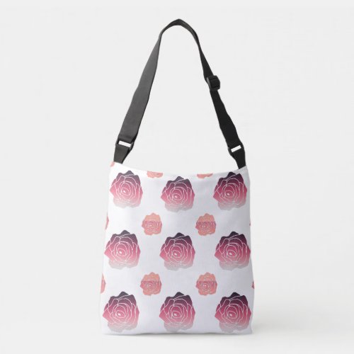 Romantic Rose Pattern Shoulder Bag