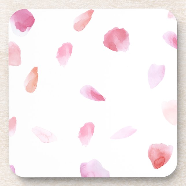 Romantic Rose Petals Coaster (Front)