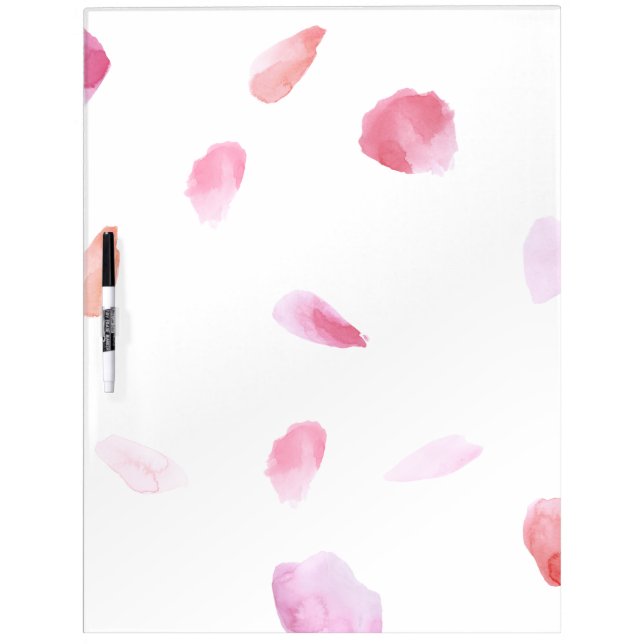 Romantic Rose Petals Dry-Erase Board (Front)
