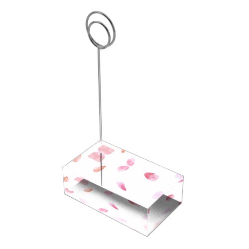 Romantic Rose Petals Place Card Holder