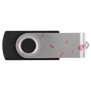 Romantic Rose Petals USB Flash Drive