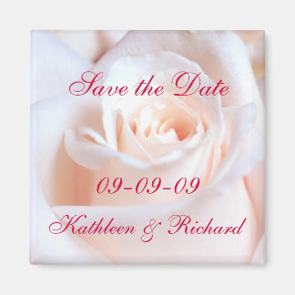 Romantic Rose Save the Date Wedding Magnet