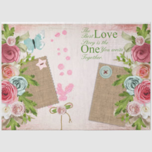 Romantic Rose Series Design 8 Tissue Paper