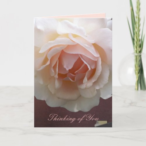 Romantic Rose Thinking of You text card