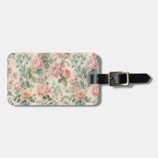 Romantic Rose Vintage Inspired  Luggage Tag