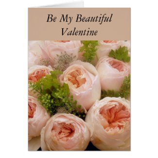 Romantic Roses Bouquet Valentine Card