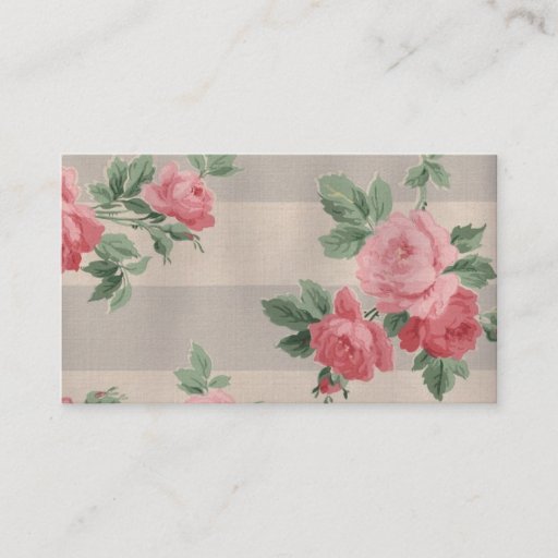 Customizable Romantic Roses Business Card Template