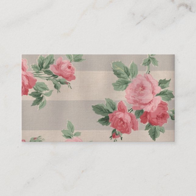 Romantic Roses Business Card (Front)