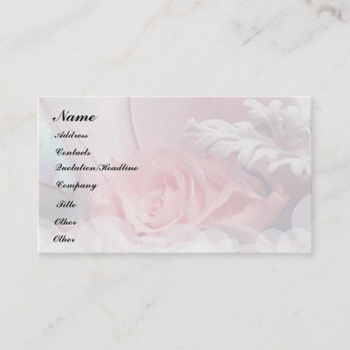 Romantic Roses Business Cards