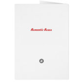 Romantic Roses Cards (Back)