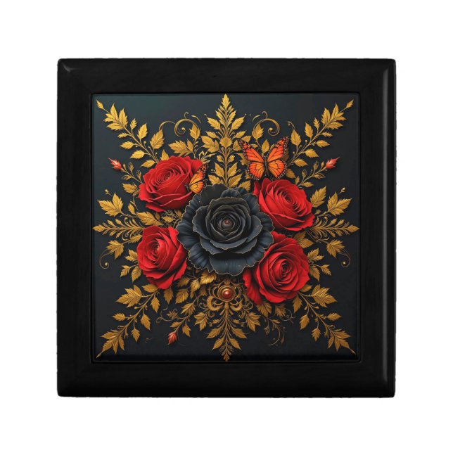 🌸Romantic Roses Decorative Keepsake  Gift Box (Front)