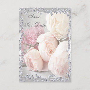 Romantic Roses & Diamonds 90th Save The Date
