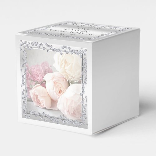 Romantic Roses  Diamonds Favor Boxes