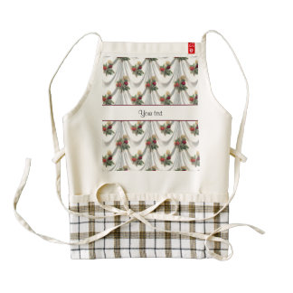 Romantic Roses & Drapes Zazzle HEART Apron