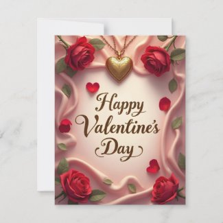 Romantic Roses & Heart Valentine Design