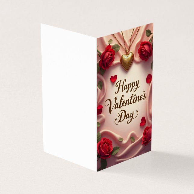 Romantic Roses & Heart Valentine Design (Outside)
