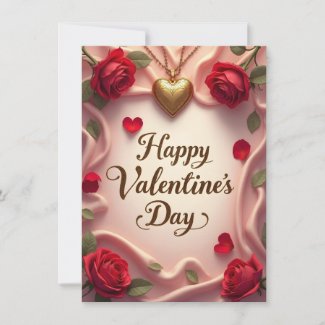 Romantic Roses & Heart Valentine Design