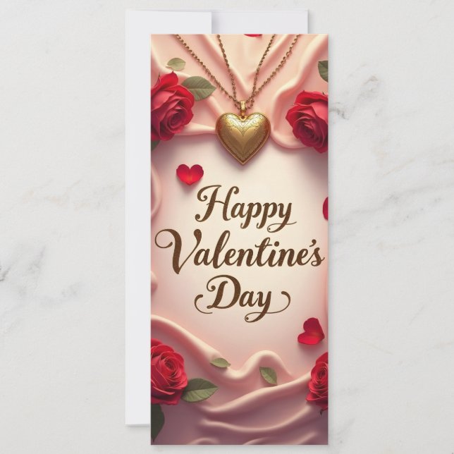 Romantic Roses & Heart Valentine Design (Front)