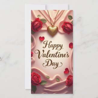Romantic Roses & Heart Valentine Design