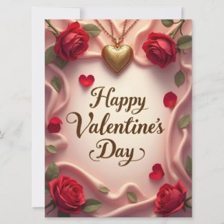 Romantic Roses & Heart Valentine Design