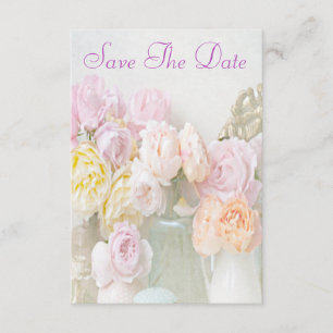 Romantic Roses in Jars 80th Save The Date