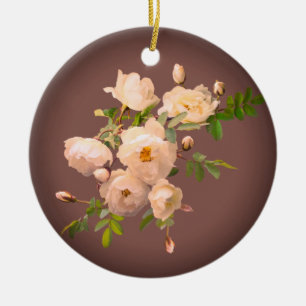 Romantic Roses Personalized Ornament