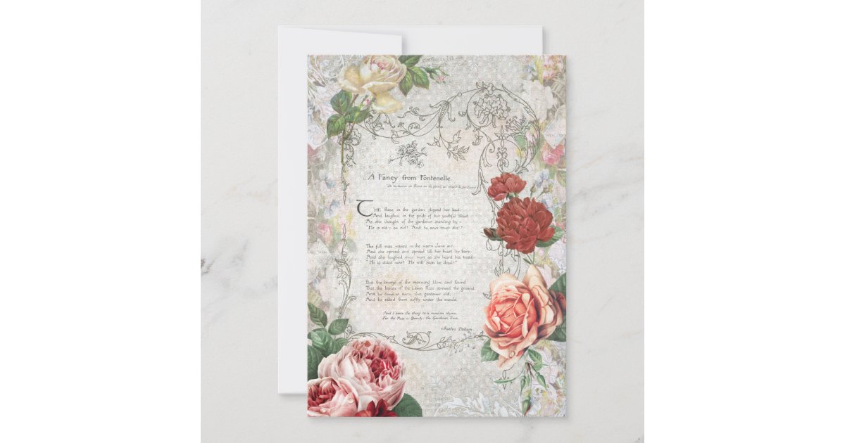 Heirloom Roses Stationery Cards