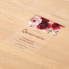 Romantic Ruby Red Rose Quinceanera Party