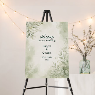 Romantic Sage Eucalyptus Wedding Greenery Foam Board