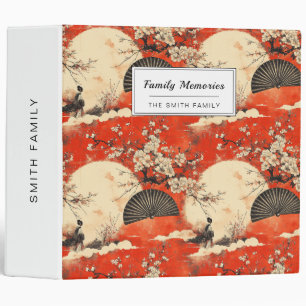 Romantic Sakura Kimono Couple Pattern (1) 3 Ring Binder