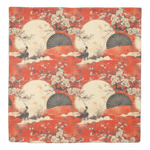 Romantic Sakura Kimono Couple Pattern (1) Duvet Cover