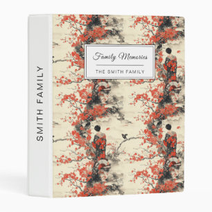 Romantic Sakura Kimono Couple Pattern (2) Mini Binder