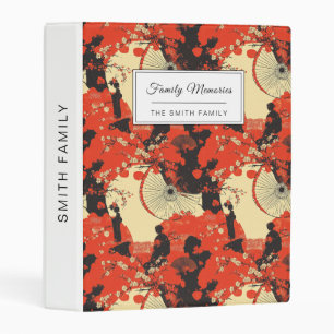 Romantic Sakura Kimono Couple Pattern (5) Mini Binder