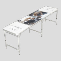 Romantic Sayings 2 Photos Names Date Wedding Beer Pong Table