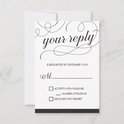 Romantic Script RSVP