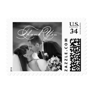 ROMANTIC SCRIPT | WEDDING PHOTO THANK YOU STAMP