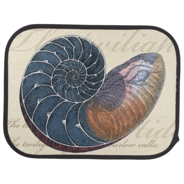 Romantic Seashell Car Floor Mat (Rear)