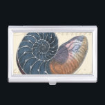 Romantic Seashell Case For Business Cards<br><div class="desc">Do you live far away from the beach? No problem! Get this romantic seashell painting so you can image yourself sitting on a peaceful beach on a warm sunny day. This piece of art romanticizes the sea and the little waves which will leave you yearning for a visit the beach....</div>