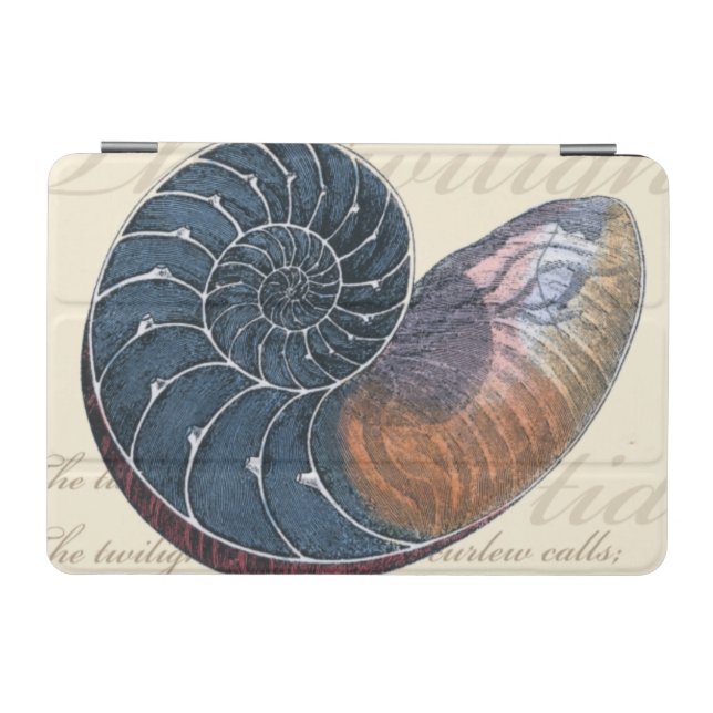 Romantic Seashell iPad Mini Cover (Horizontal)