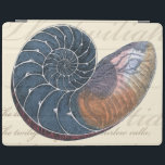 Romantic Seashell iPad Smart Cover<br><div class="desc">Do you live far away from the beach? No problem! Get this romantic seashell painting so you can image yourself sitting on a peaceful beach on a warm sunny day. This piece of art romanticizes the sea and the little waves which will leave you yearning for a visit the beach....</div>